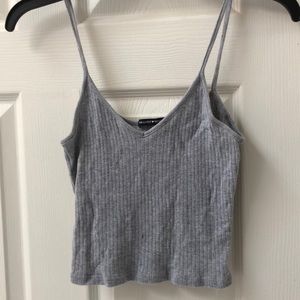 Brandy Melville Grey Strapless Cami Top